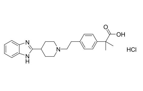 2-[4-(2-[4-[1H-苯并咪唑-2-基)哌啶-1-基]乙基）苯基]-2-甲基丙酸（杂质1308-02）