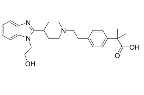 2-[4-(2-{4-[1-（2-羟乙基）-1H-苯并咪唑-2-基]哌啶-1-基}乙基）苯基]-2-甲基丙酸（杂质1308-03）
