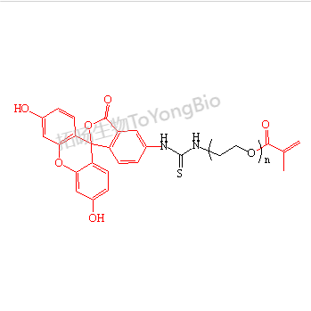 荧光素聚乙二醇甲基丙烯酸酯 甲基丙烯酸酯聚乙二醇荧光素 FITC-PEG-MAC MAC-PEG-FITC