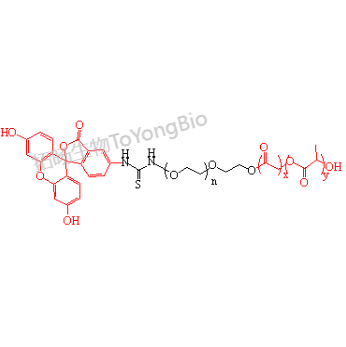荧光素聚乙二醇聚(乳酸-乙醇酸)共聚物 聚(乳酸-乙醇酸)共聚物聚乙二醇荧光素 FITC-PEG-PLGA PLGA-PEG-FITC