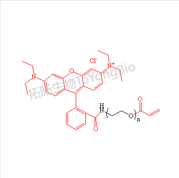 罗丹明聚乙二醇丙烯酸酯  丙烯酸酯聚乙二醇罗丹明  RB-PEG-AC AC-PEG-RB