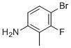 CAS 登录号：127408-03-1, 4-溴-3-氟-2-甲基苯胺