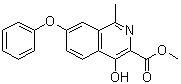 CAS 登录号:1421312-34-6, 4-羟基-1-甲基-7-苯氧基-3-异喹啉羧酸甲酯