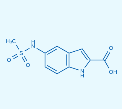 5-甲磺酰氨基吲哚-2-甲酸  150975-95-4