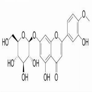 香叶木素-7-葡萄糖苷（香叶木素-7-O-β-D-吡喃葡萄糖苷）(CAS:20126-59-4)