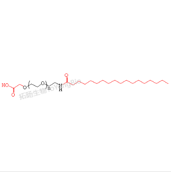 硬脂酸聚乙二醇羧基，羧基聚乙二醇硬脂酸，Stearic acid-PEG-COOH，COOH-PEG-Stearic acid