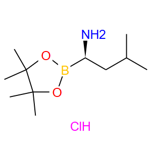 (R)-3-甲基-1-(4,4,5,5-四甲基-1,3,2-二氧杂硼硼烷-2-基)丁-1-胺盐酸盐；1243174-57-3