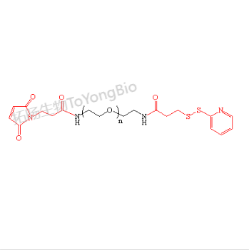 马来酰亚胺聚乙二醇二巯基吡啶，二巯基吡啶聚乙二醇马来酰亚胺，MAL-PEG-OPSS，OPSS-PEG-MAL