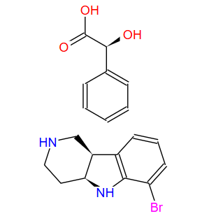 (4aS,9bR)-6-溴-2,3,4,4a，5,9b-六氢-1H-吡啶并[4,3-b]吲哚,(2S)-2-羟基-2-苯基乙酸盐