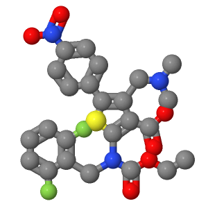 2-((2,6-二氟苄基)(乙氧基羰基)氨基)-4-((二甲基氨基)甲基)-5-(4-硝基苯基)噻吩-3-羧酸