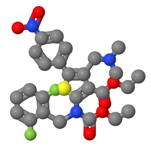2-[(2 ,6-二氟苄基)乙氧基羰基氨基]-4-((二甲基氨基)甲基)-5-(4-硝基苯基)噻吩-3-甲酸乙酯