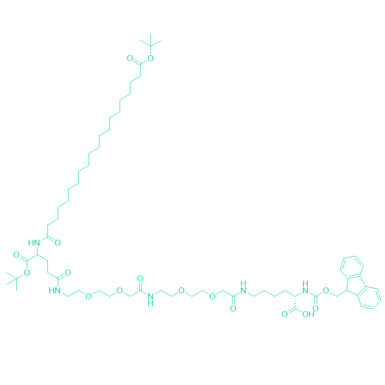 替尔泊肽侧链/2460751-66-8；2915356-76-0/Fmoc-L-Lys[C20-OtBu-Glu(OtBu)-AEEA-AEEA]-OH