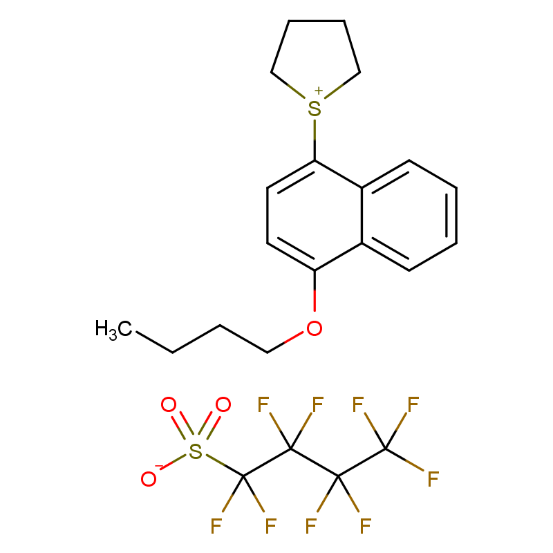 1-(4-丁氧基-1-萘基)四氢-1H-噻吩-1-鎓:全氟丁基磺酸盐