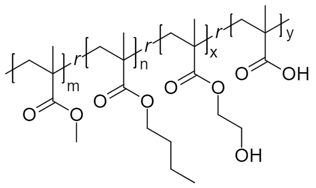 聚（甲基丙烯酸甲酯-r-甲基丙烯酸丁酯-r-甲基丙烯酸羟乙酯 -r-（丙烯酸-2-乙基己酯）-r-甲基丙烯酸硬脂酸酯 ）