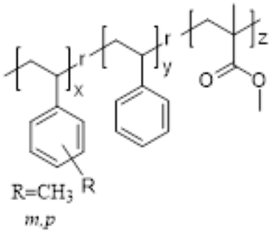 聚（甲基苯乙烯-r-苯乙烯-r-甲基丙烯酸甲酯）无规共聚物