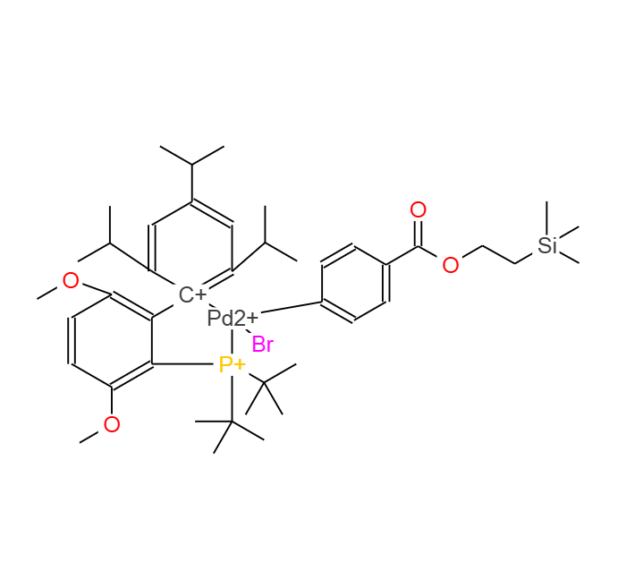 (SP-4-2)-[[3,6-二甲氧基-2′,4′,6′-三(1-甲基乙基)[1,1′-联苯]-2-基-ΚC1′]双(1,1-二甲基乙基)膦-ΚP][4-[[2-(三甲基甲硅烷基)乙氧基]羰基]苯基]溴化钯