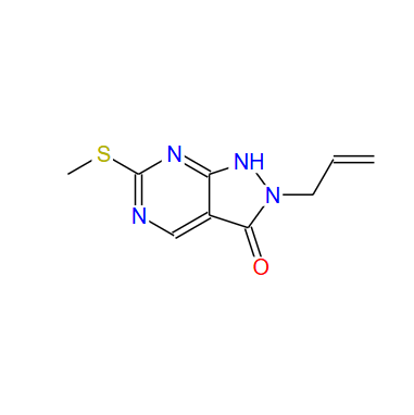 2-烯丙基-6-(甲基硫代)-1H-吡唑并[3,4-D]嘧啶-3(2H)-酮