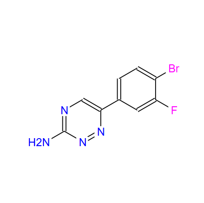 6-(4-溴-3-氟苯基)-1,2,4-三嗪-3-氨基