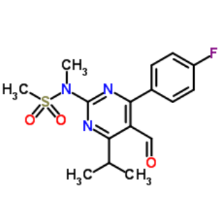 4-(4-氟苯基)-6-异丙基-2-(N-甲基-N-甲磺酰基氨基)嘧啶-5-甲醛；147118-37-4