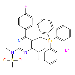 4-(4-氟苯基)-6-异丙基-2-(N-甲基-N-甲磺酰胺基)-5-嘧啶基]三苯基溴化膦；885477-83-8
