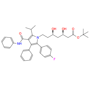 (4R-cis)-6-[2-[2-(4- 氟苯基 )-5-(1- 异丙基 )-3- 苯基 -4-[( 苯胺 ) 羟基 ]-1H- 吡咯 -1- 基 ] 乙基 ]-2,2- 二甲基 -1,3-二羟基-4- 乙酸叔丁酯