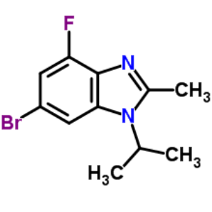 6-溴-4-氟-1-异丙基-2-甲基-1H-苯并[D]咪唑；1231930-33-8