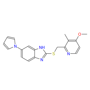 2-[[(4-甲氧基-3-甲基-2-吡啶基)甲基]硫基]-6-(1H-吡咯-1-基)-1H-苯并咪唑；172152-35-1