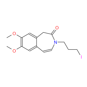 7,8-二甲氧基-3-(3-碘丙基)-1,3-二氢-2H-3-苯并氮杂卓-2-酮；148870-57-9