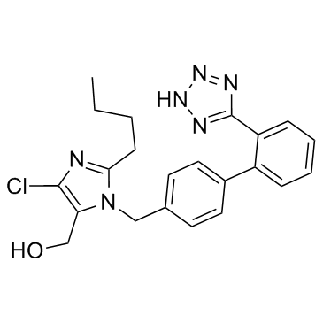 2-丁基-4-氯-5-(羟甲基)-1-[[2'-(1H-四氮唑-5-)联苯基-4-]甲基]咪唑；114798-26-4