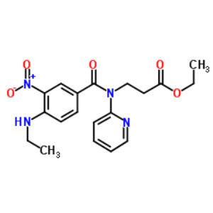 3-(4-(甲基氨基)-3-硝基-N-(吡啶-2-基)苯甲酰氨基)丙酸乙酯；429659-01-8