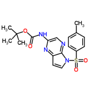 N-[5-[(4- 甲基苯基)磺酰基]-5H-吡咯并[2,3-b]吡嗪-2-基]氨基甲酸叔丁酯；1201187-44-1