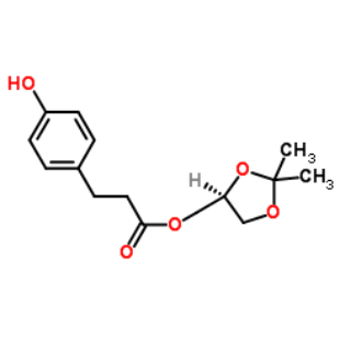 (S)-(2,2-二甲基-1,3-二氧环戊烷-4-基)甲基 3-(4-羟基苯基)丙酸酯；144256-11-1