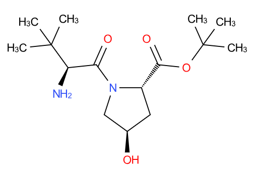 (2S,4R)-1-((S)-2-氨基-3,3-二甲基丁酰基)-4-羟基吡咯烷-2-甲酸叔丁酯 2639374-93-7