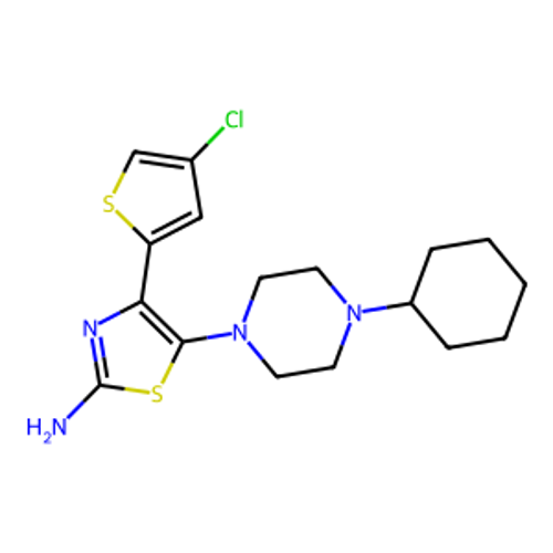 4-(4-氯噻吩-2-基)-5-(4-环己基哌嗪-1-基)噻唑-2-胺