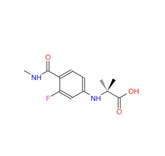 N-[3-氟-4-[(甲基氨基)羰基]苯基]-2-甲基丙氨酸