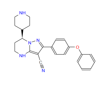 (S)-2-(4-苯氧基苯基)-7-(哌啶-4-基)-4,5,6,7-四氢吡唑并[1,5-a]嘧啶-3-腈