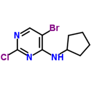 5-溴-2-氯-N-环戊基-4-嘧啶胺；733039-20-8