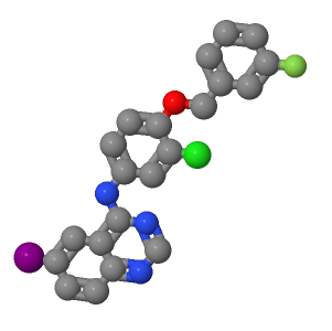 4-[3-氯-4-(3-氟苄基氧)苯基氨基]-6-碘喹唑啉；231278-20-9