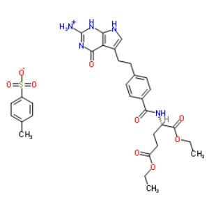 N-[4-[2-(2-氨基-4,7-二氢-4-氧代-1H-吡咯并[2,3-D]嘧啶-5-基)乙基]苯甲酰]-L-谷氨酸二乙酯对甲苯磺酸盐
