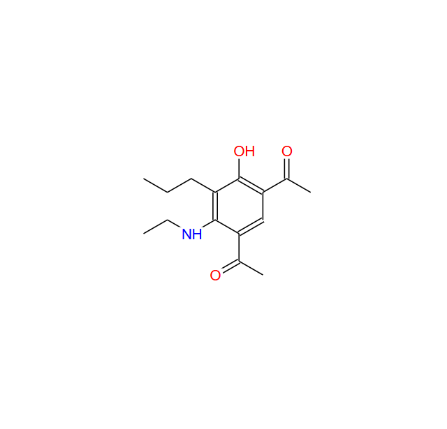1,1'-(4-(乙基氨基)-6-羟基-5-丙基-1,3-亚苯基)二乙酮
