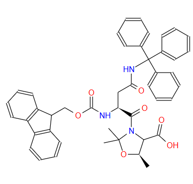 (5R)-3-[(2S)-2-[[芴甲氧羰基]氨基]-1,4-二氧代-4-[(三苯基甲基)氨基]丁基]-2,2,5-三甲基-4-恶唑烷羧酸