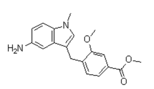 4-[(5-氨基-1-甲基-1H-吲哚-3-基)甲基]-3-甲氧基苯甲酸甲酯