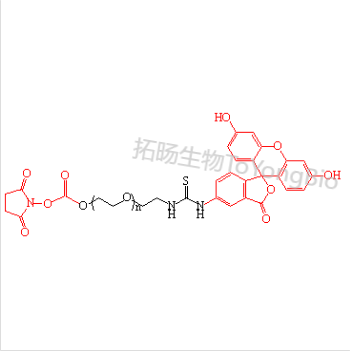 荧光素聚乙二醇活性脂 活性脂聚乙二醇荧光素 FITC-PEG-NHS NHS-PEG-FITC