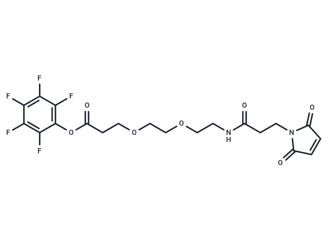 化合物 Mal-NH-PEG2-CH2CH2COOPFP ester|T18257|TargetMol