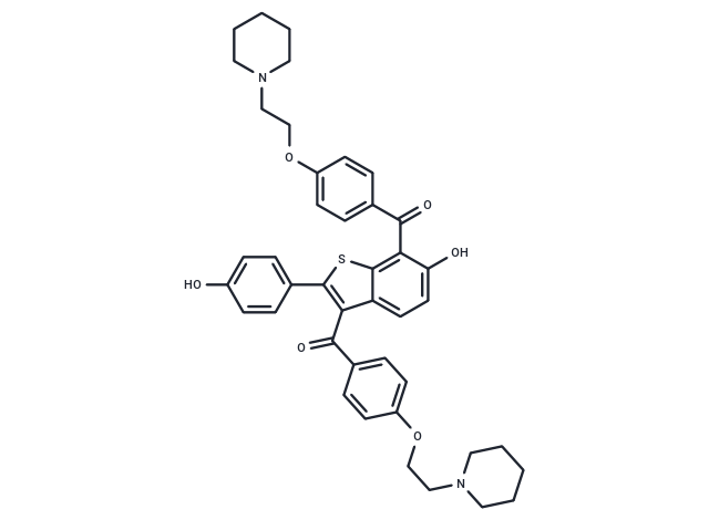 化合物 7-[4-(2-Piperidinyl)ethoxy]benzoyl Raloxifene|T10189|TargetMol