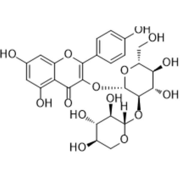 山奈酚3-O-桑布双糖苷；堪非醇3-O-桑布双糖苷，Leucoside，27661-51-4