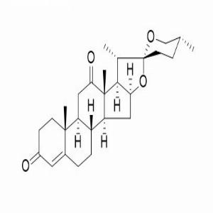 蒺藜苷元，(25R)-Spirost-4-ene-3,12-dione，6875-60-1