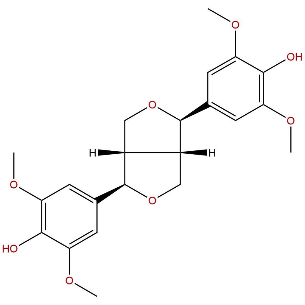 (-)-丁香树脂酚，(-)-Syringaresinol，6216-81-5
