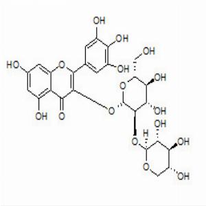 杨梅素-3-O-β-D-木糖（1-2）-β-D-葡萄糖苷，Myricetin 3-O-β-D-xylopyranosyl（1-2）-β-D-glucopyranoside，142449-93-2