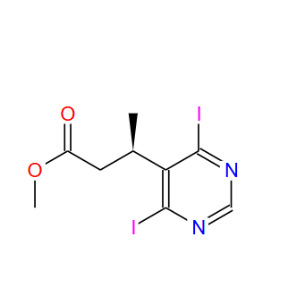 (3R)-3-（4,6-二碘基嘧啶-5-基）丁酸甲酯